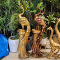 Peacock Pedestal Statues