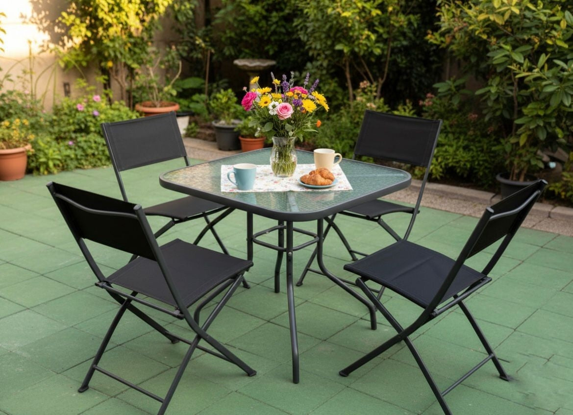5-piece outdoor folding bistro set (or patio dining set)