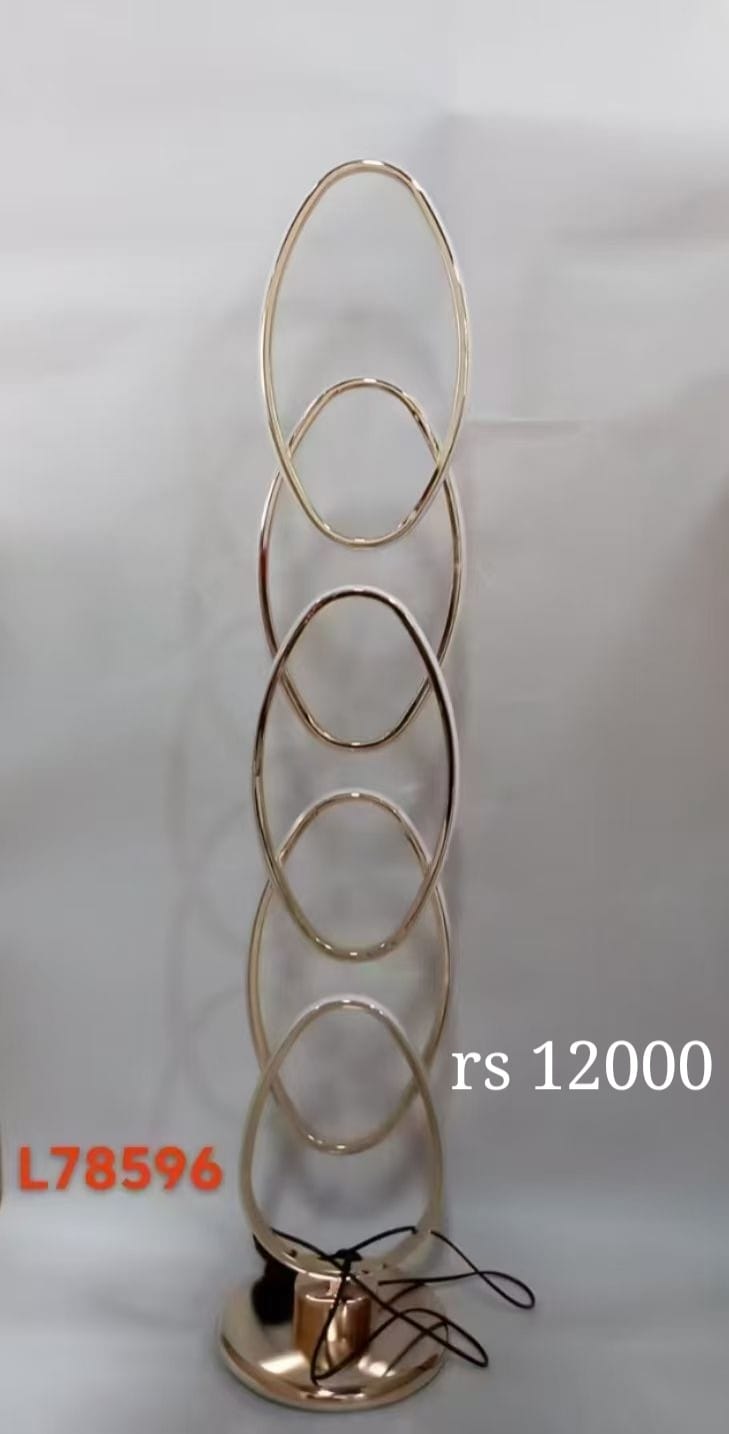 Modern Interlocking Ring LED Floor Lamp