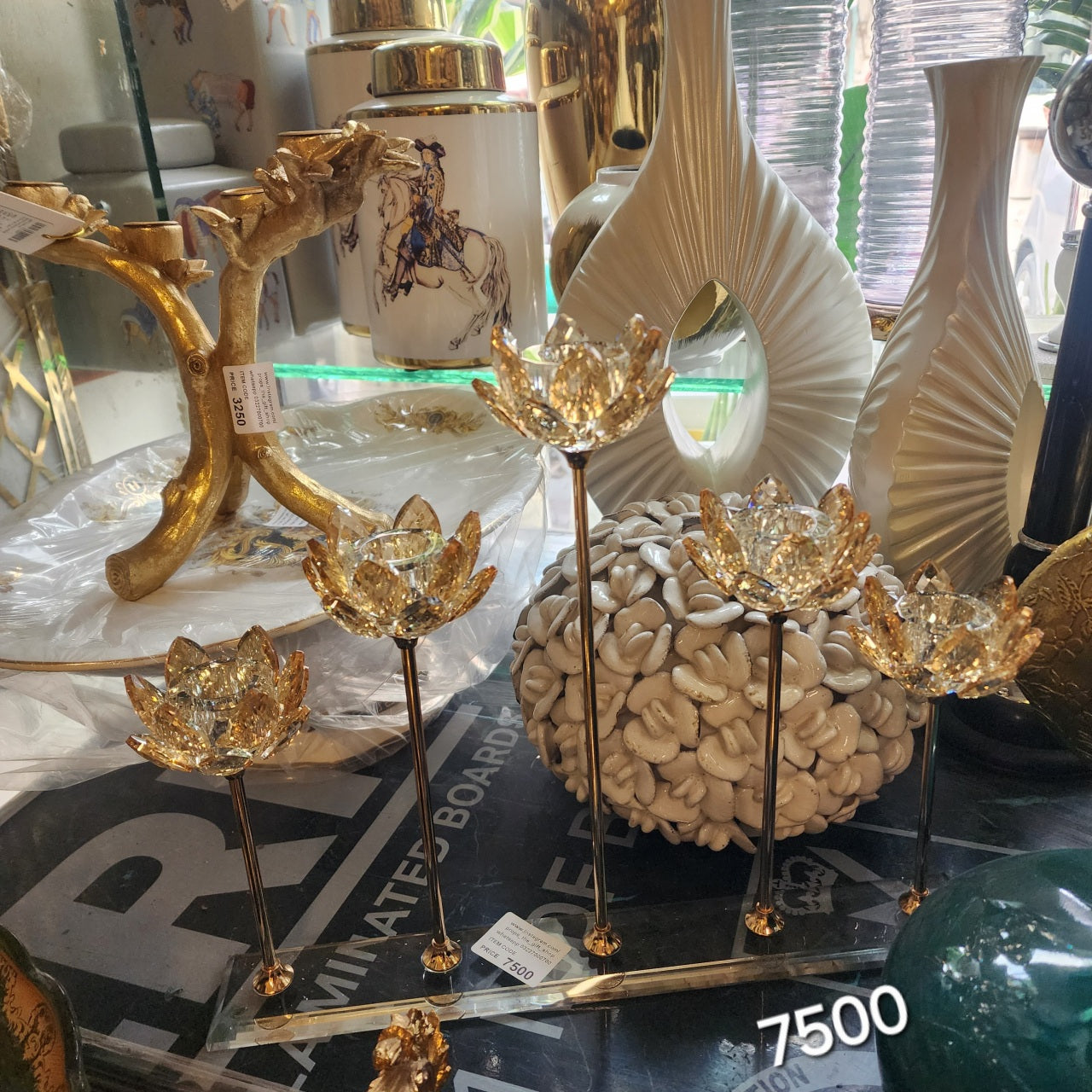 lotus flower candle holders