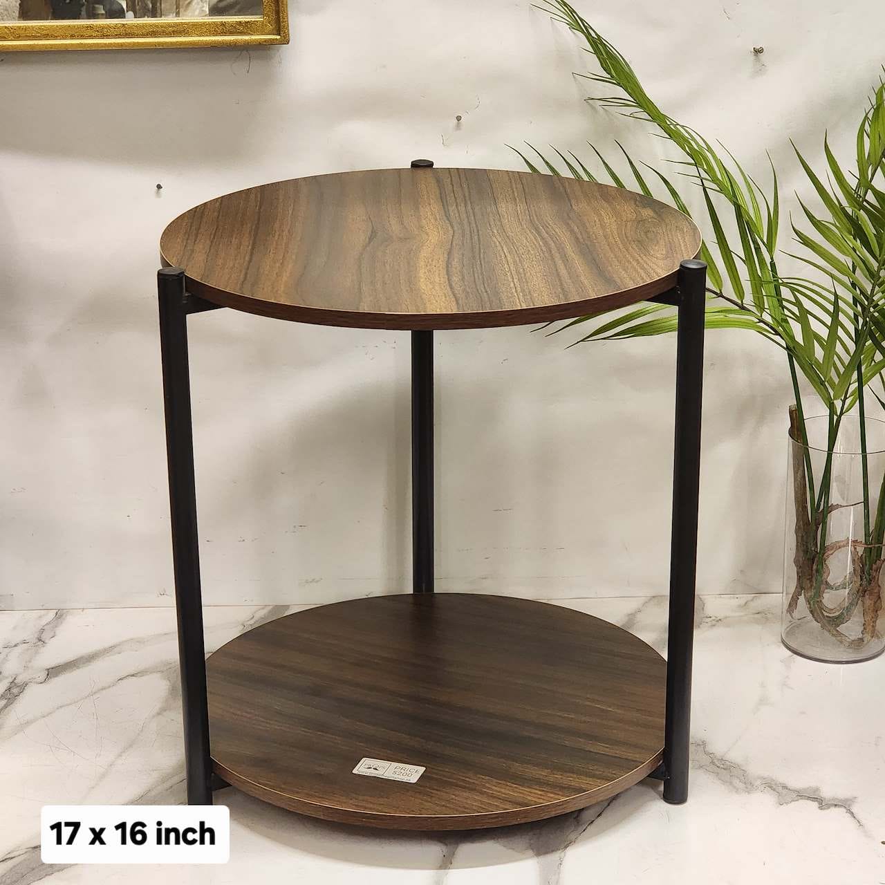 2-Tier Round Side Table