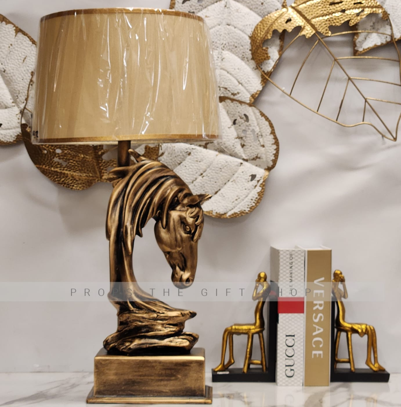 Luxury Horse Head Statue Lamp