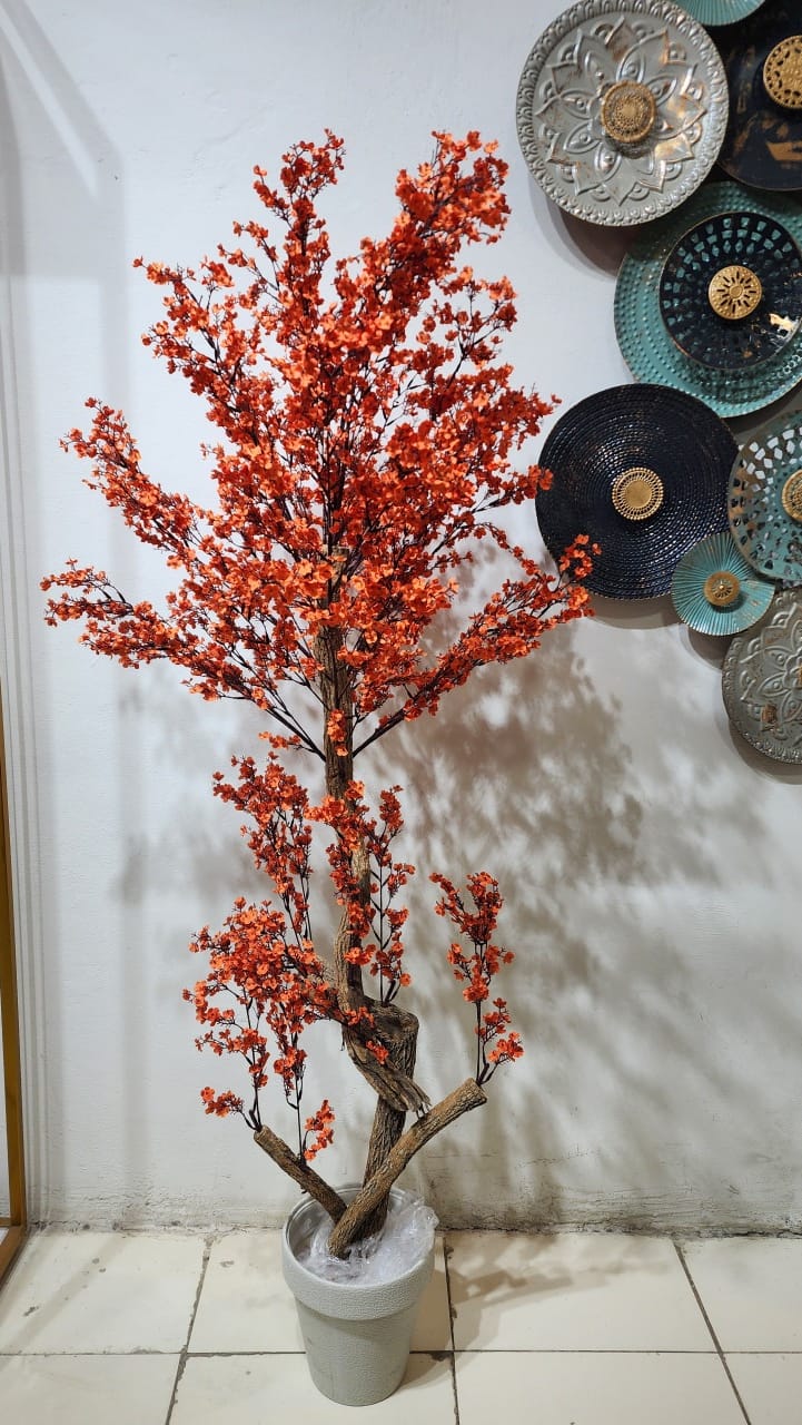 artificial orange blossom tree