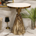 modern luxury marble pedestal side table
