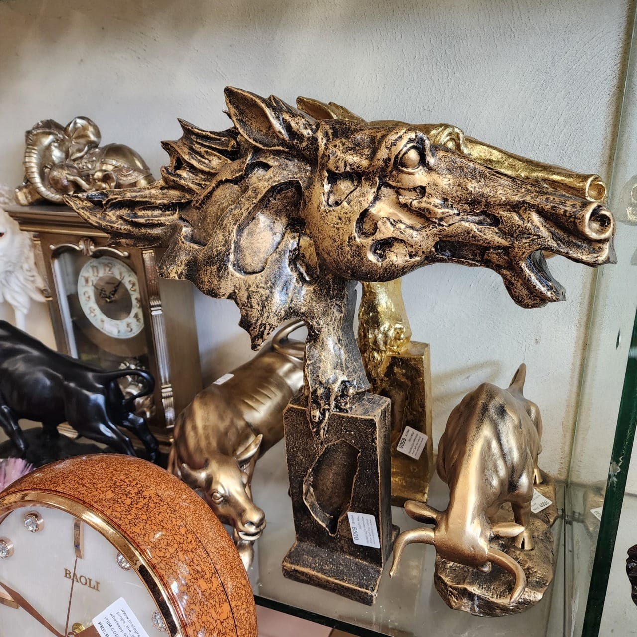 Abstract Horse Head Sculpture