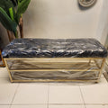 Upholstered Ottoman Shoe Bench or a Shoe Storage Bench