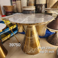 Marble Top Pedestal Dining Table