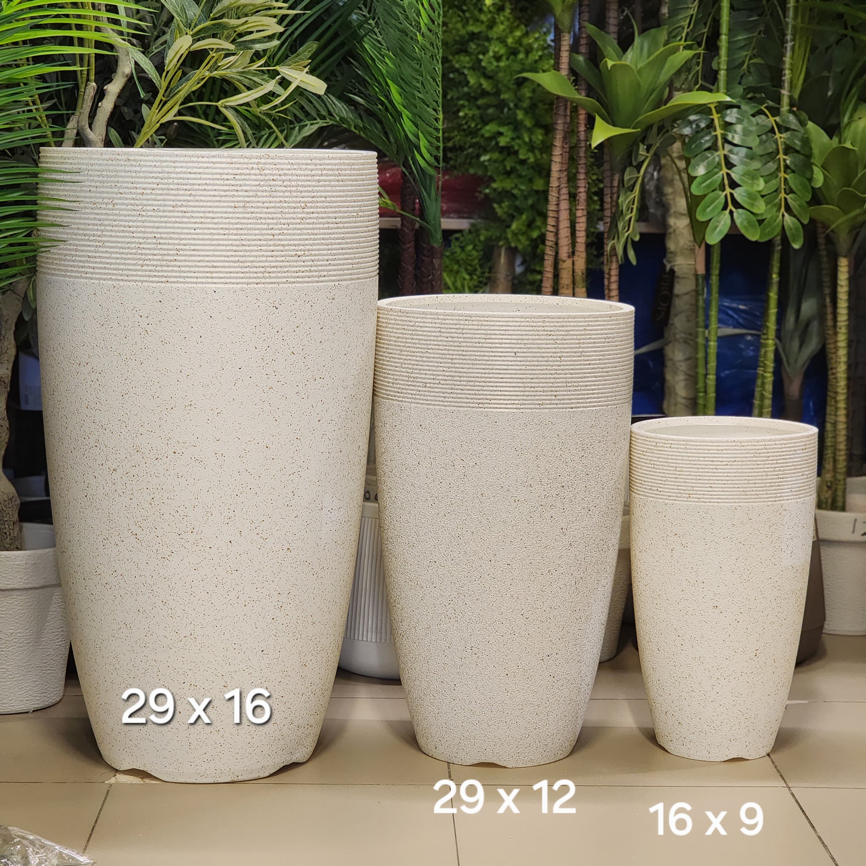 Tall tapered planters