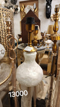 White Mother of Pearl (Capiz Shell) Mosaic Floor Lamp