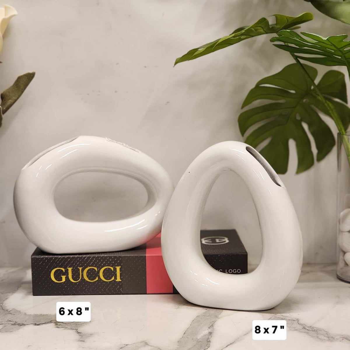Nordic Abstract Donut Ceramic Vases