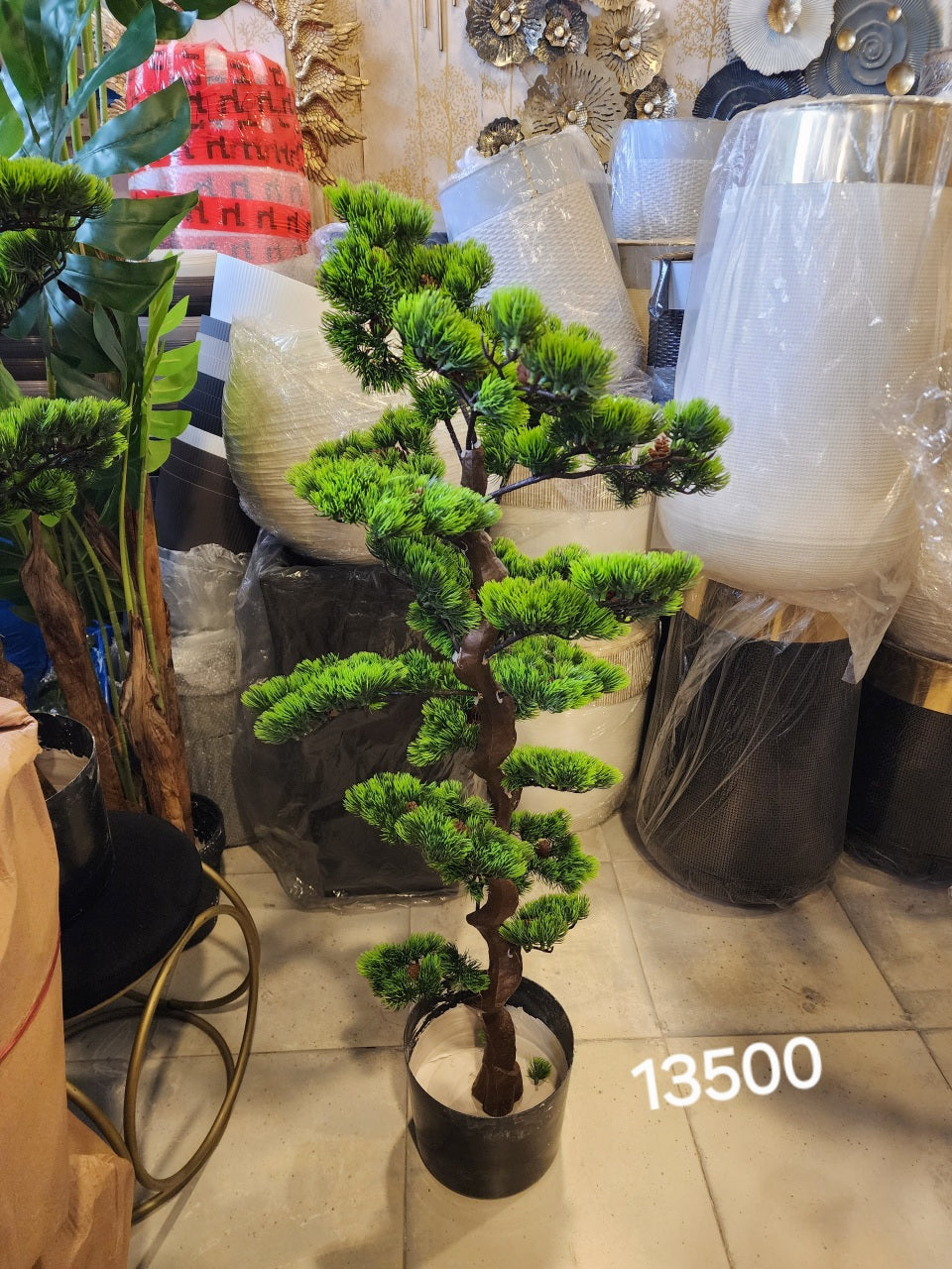 artificial bonsai pine tree.