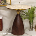 sculptural pedestal side table