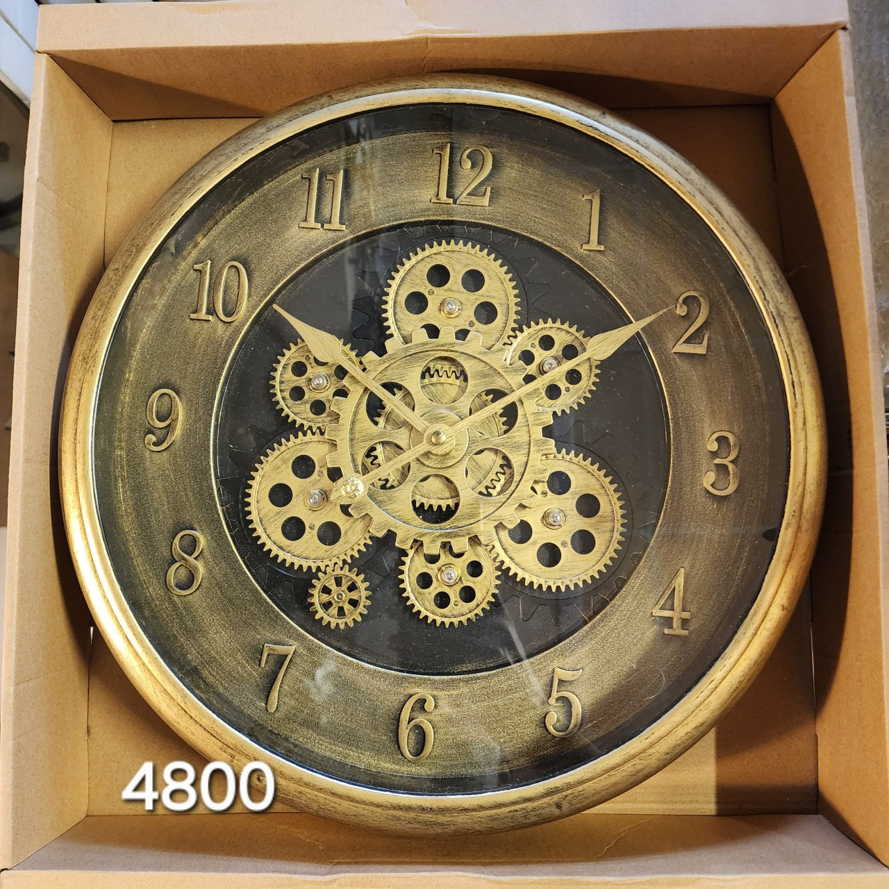 Moving Gears Wall Clock