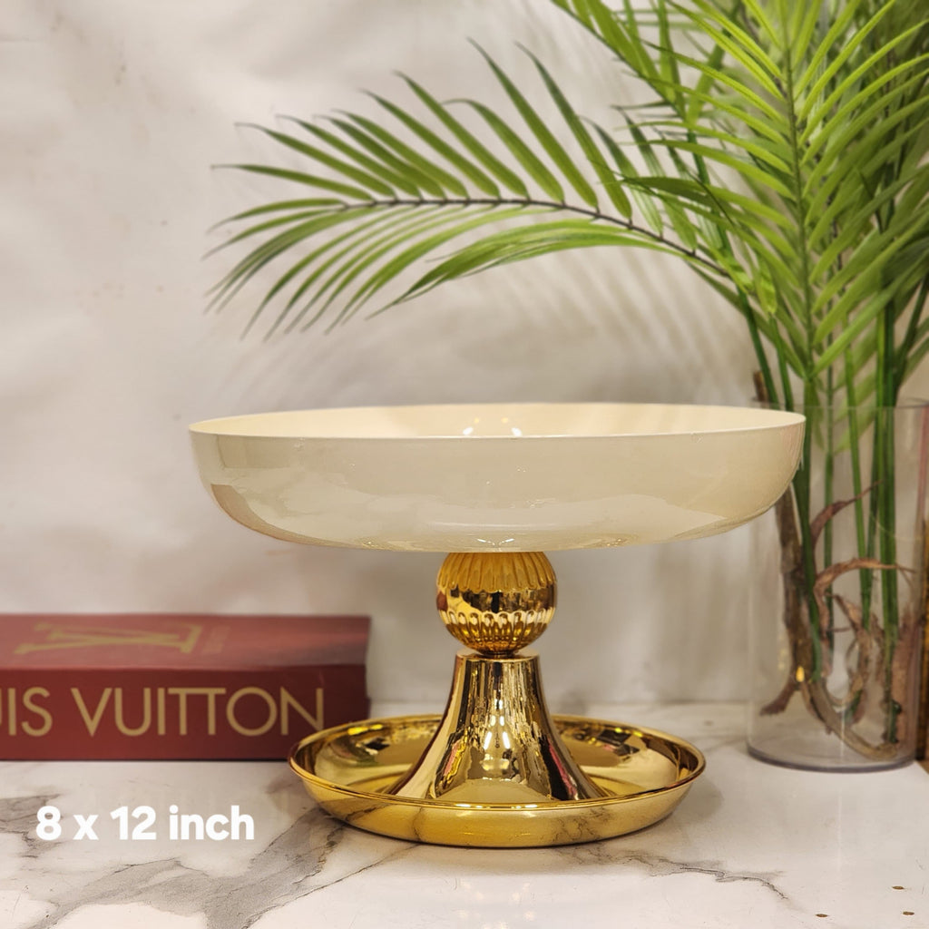 Pedestal Decorative Fruit Bowl