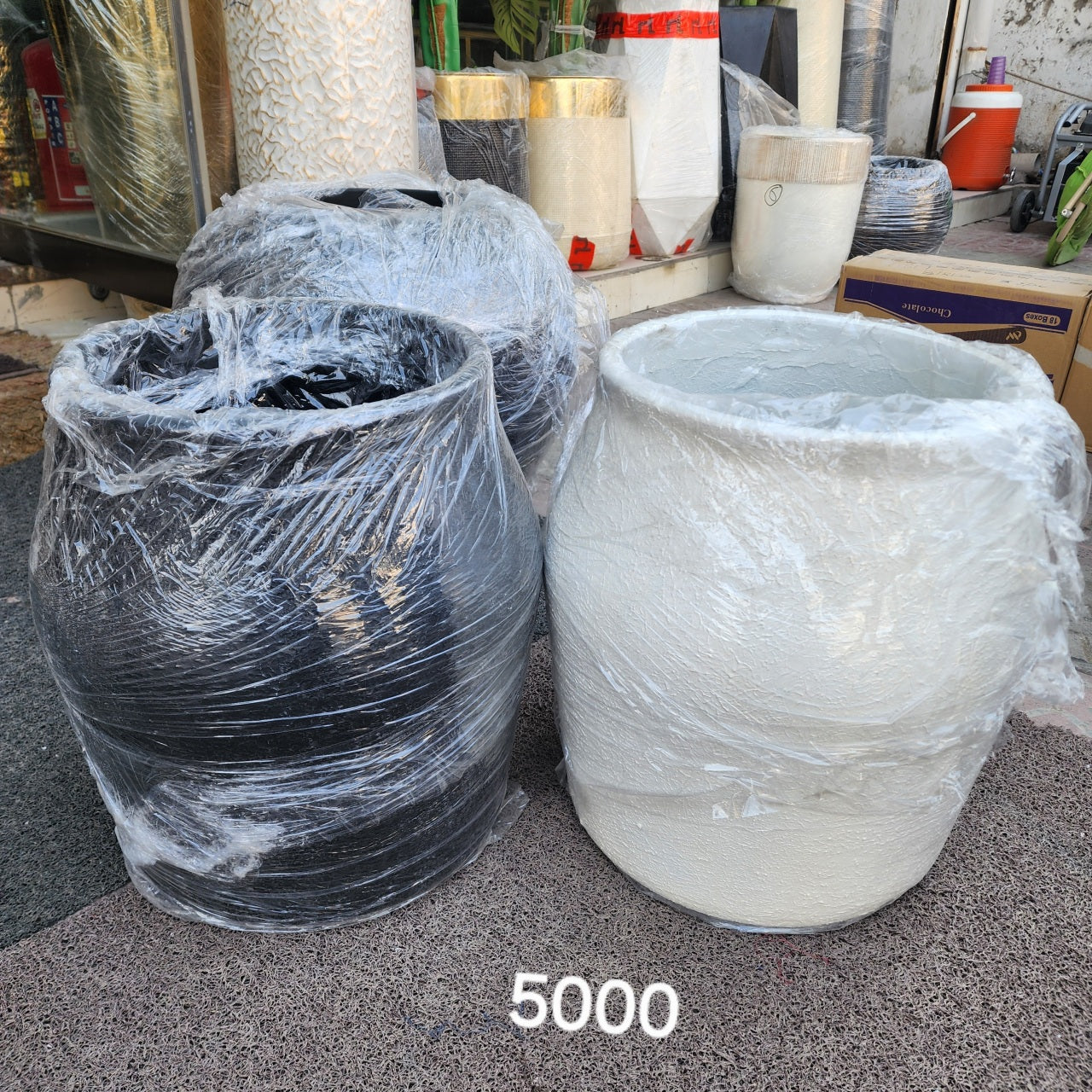 urn-shaped planters