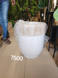 gold cylindrical planter
