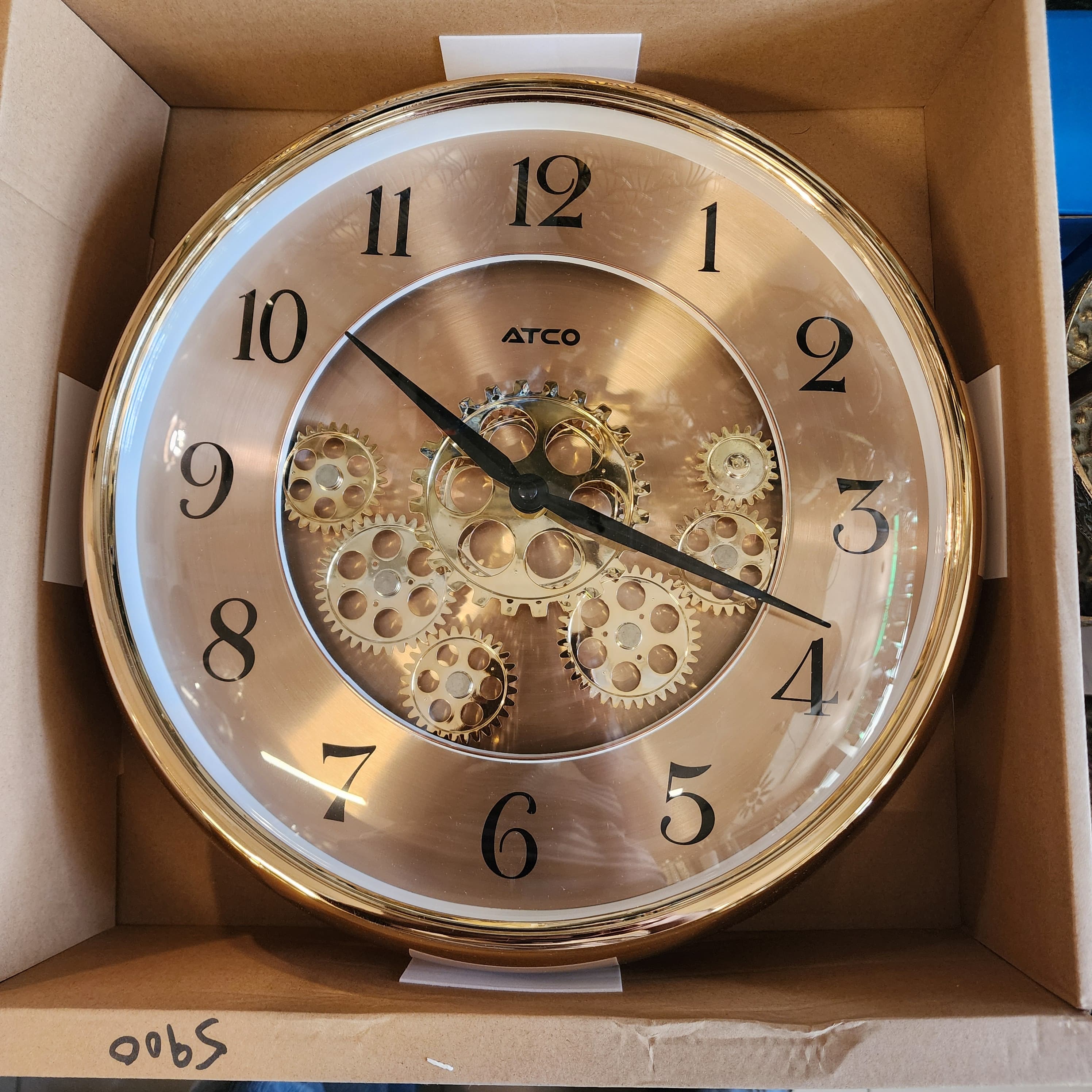 ATCO Gold Gear Wall Clock