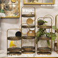 tiered metal display stand