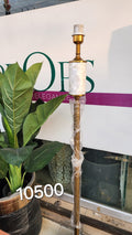 Luxury Marble & Gold Fluted Floor Lamp