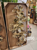 metal wall art sculpture or 3D metal floral wall decor