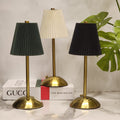 Pleated Shade Cordless Table Lamps