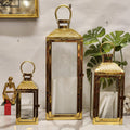 Gold Pillar Lanterns