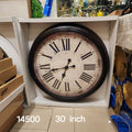 Large Vintage-Style Roman Numeral Wall Clock