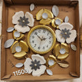 Metal Floral Wall Clock